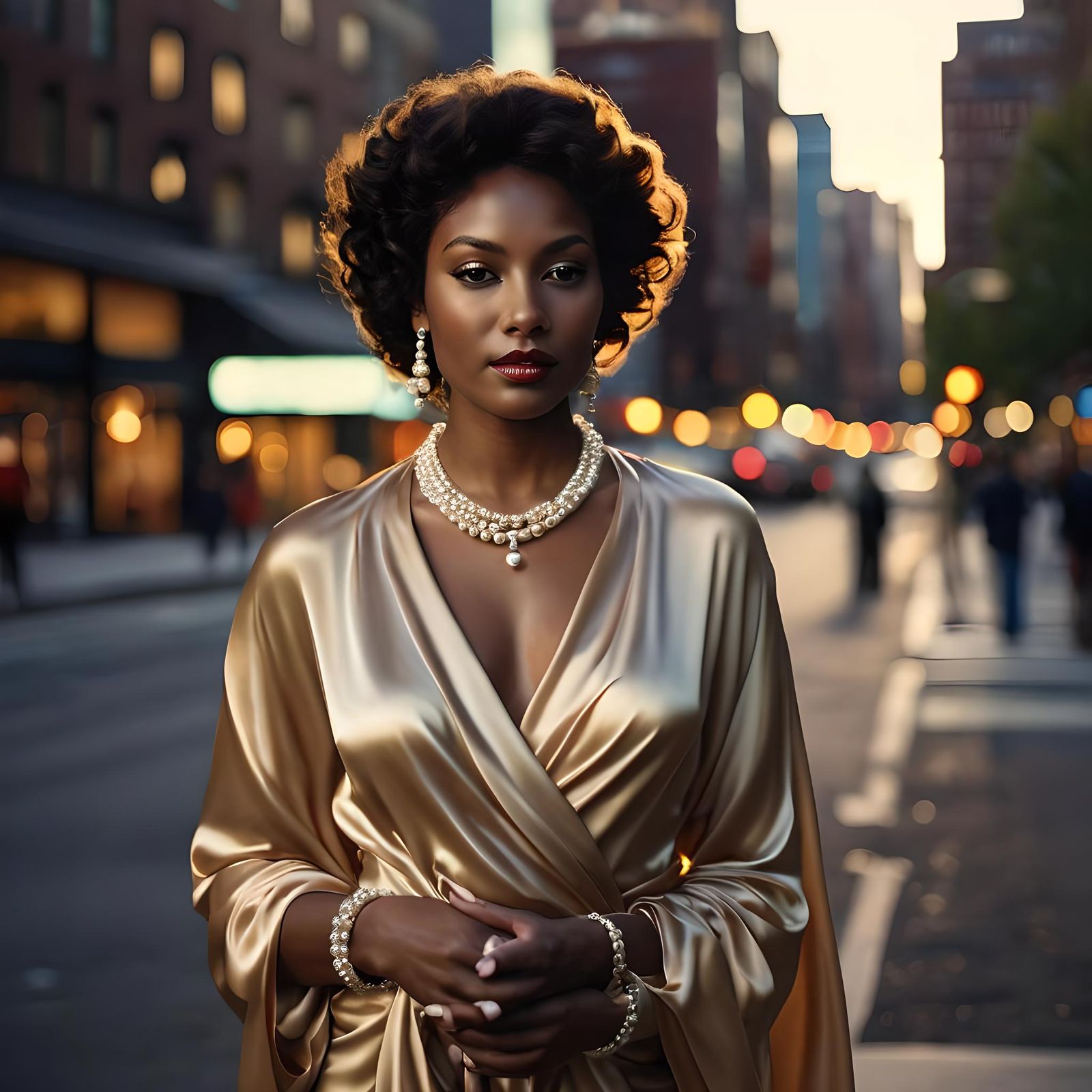 Portrait of a Confident Woman in 1970s New York