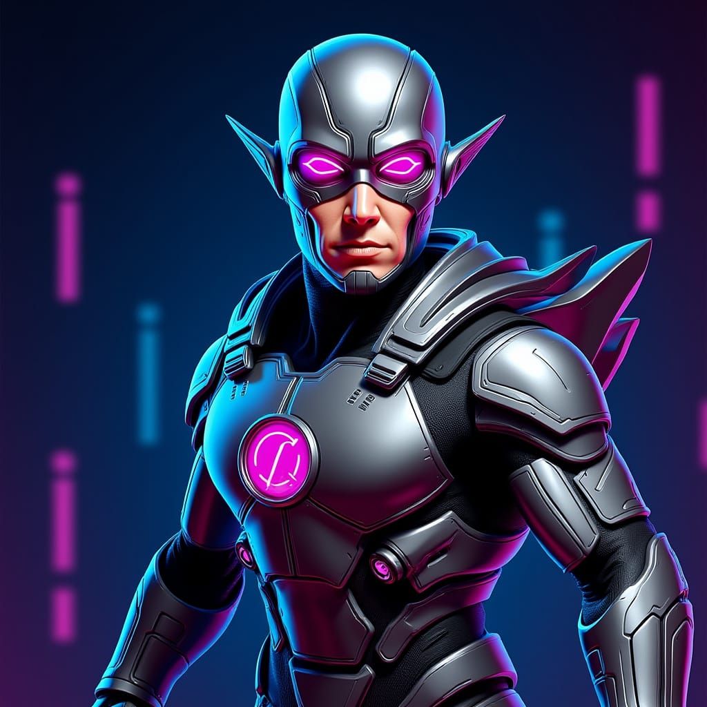 The Flash in Bio-Fused High-Speed Combat Suit