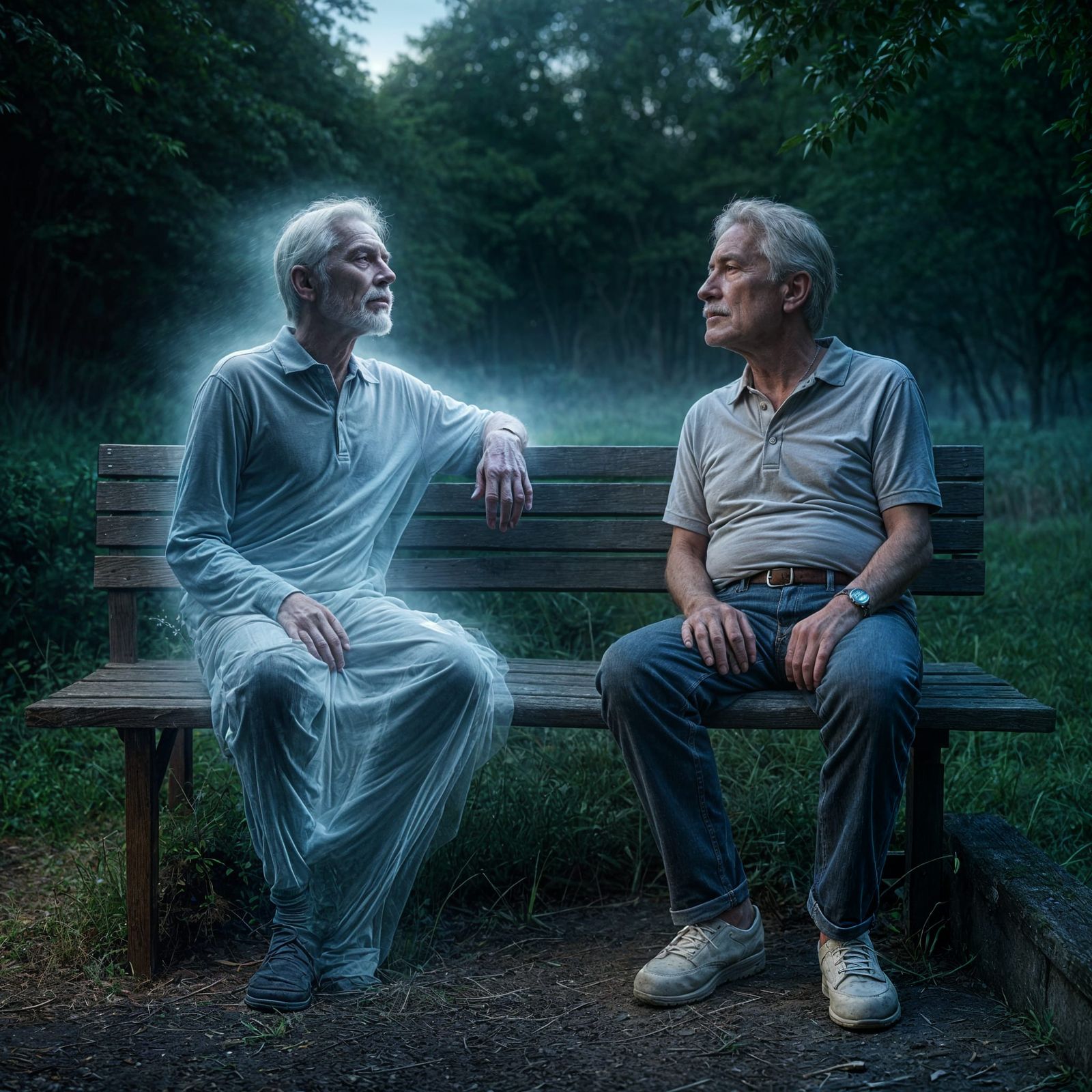 Man and Brother's Ghost in Peaceful Park