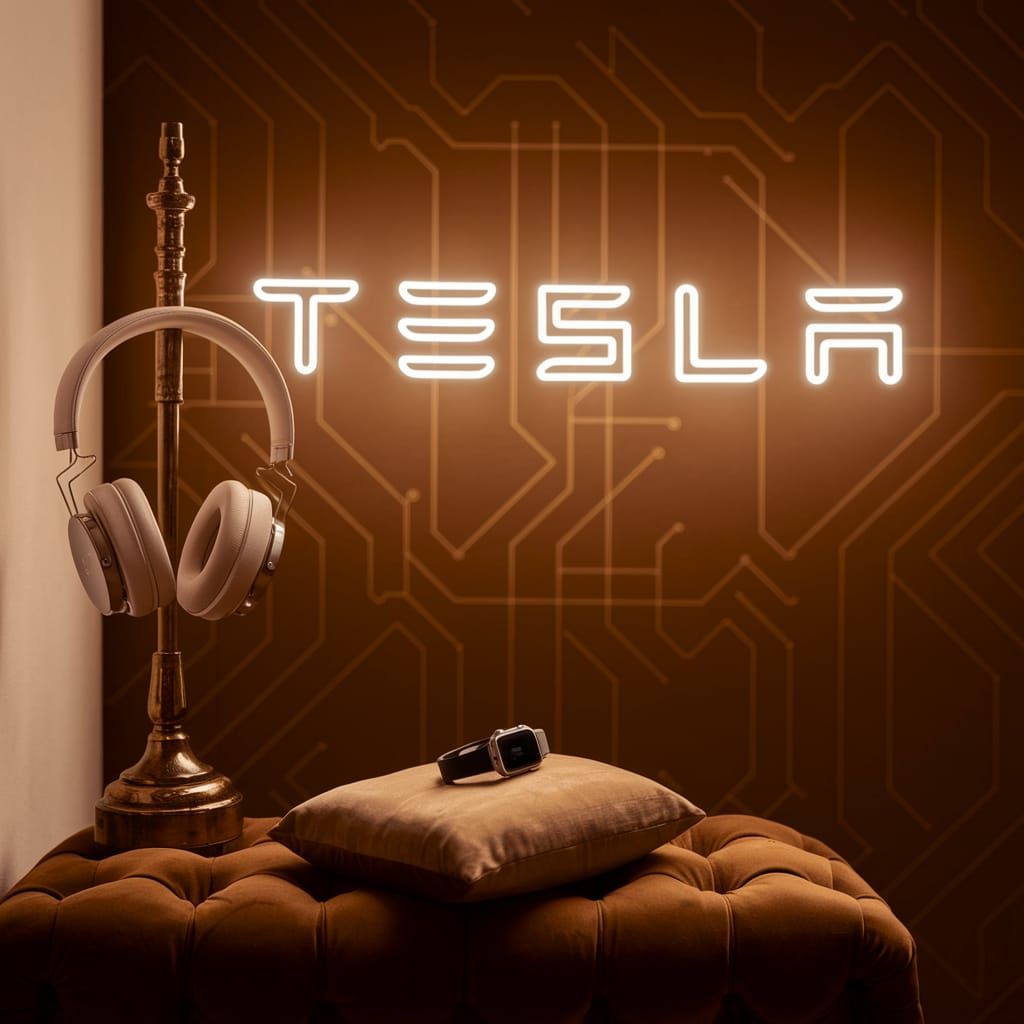 Elegant Boutique Shop: Tesla Electronics Store
