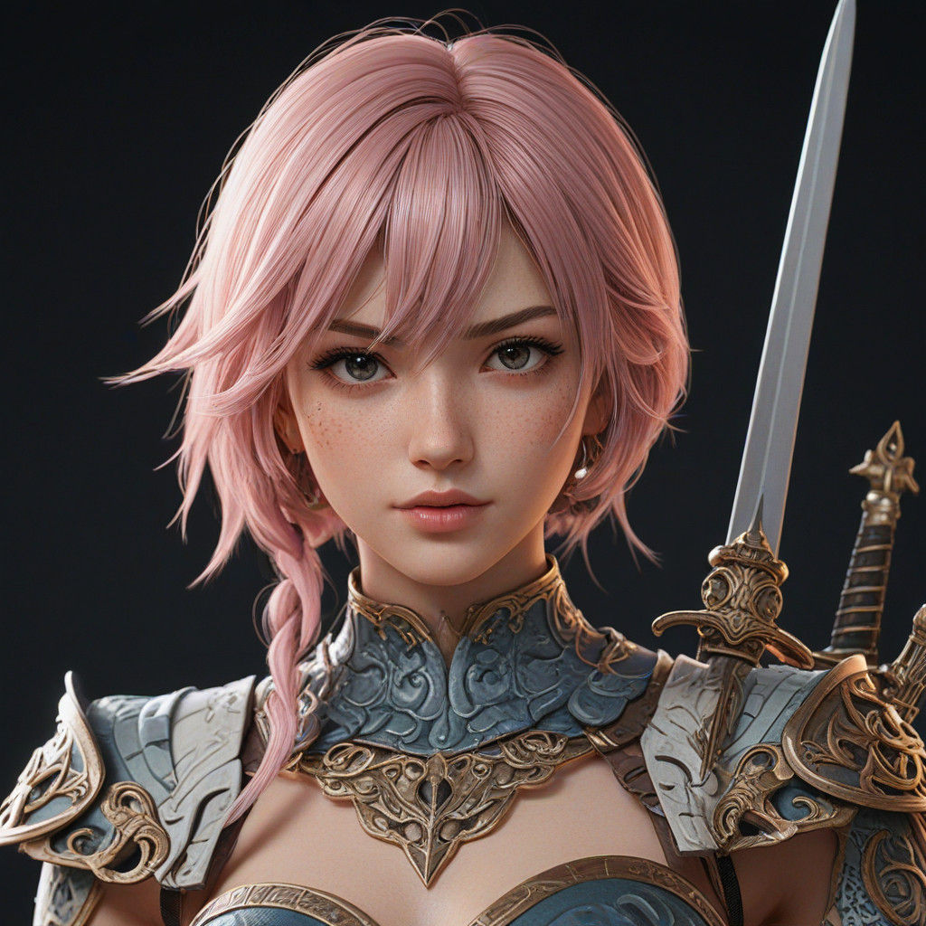 Elegant Anime Warrior