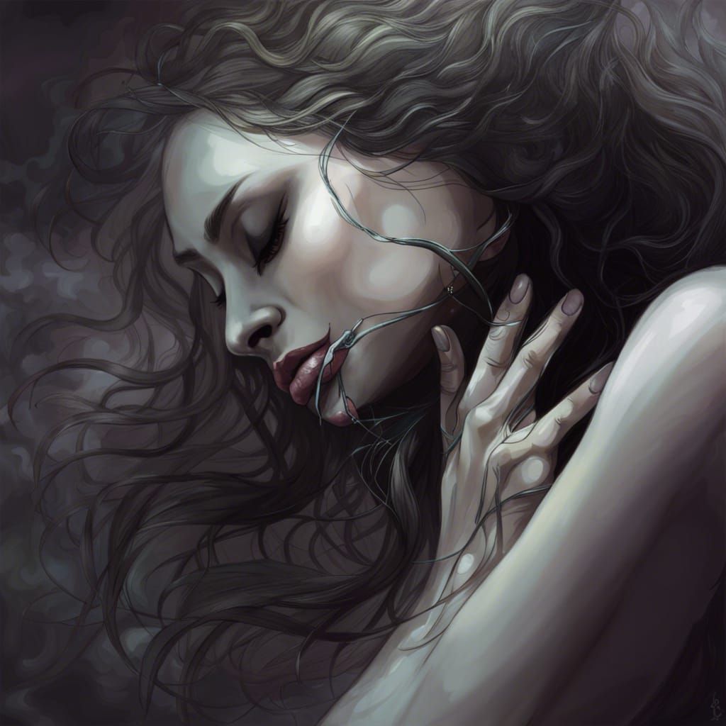 Passionate Embrace: A Moment of Intense Connection