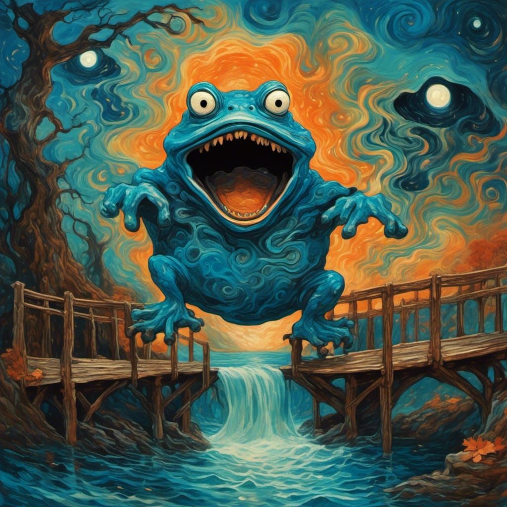 Emotive Toad's Silent Scream: A Maximalist Vision