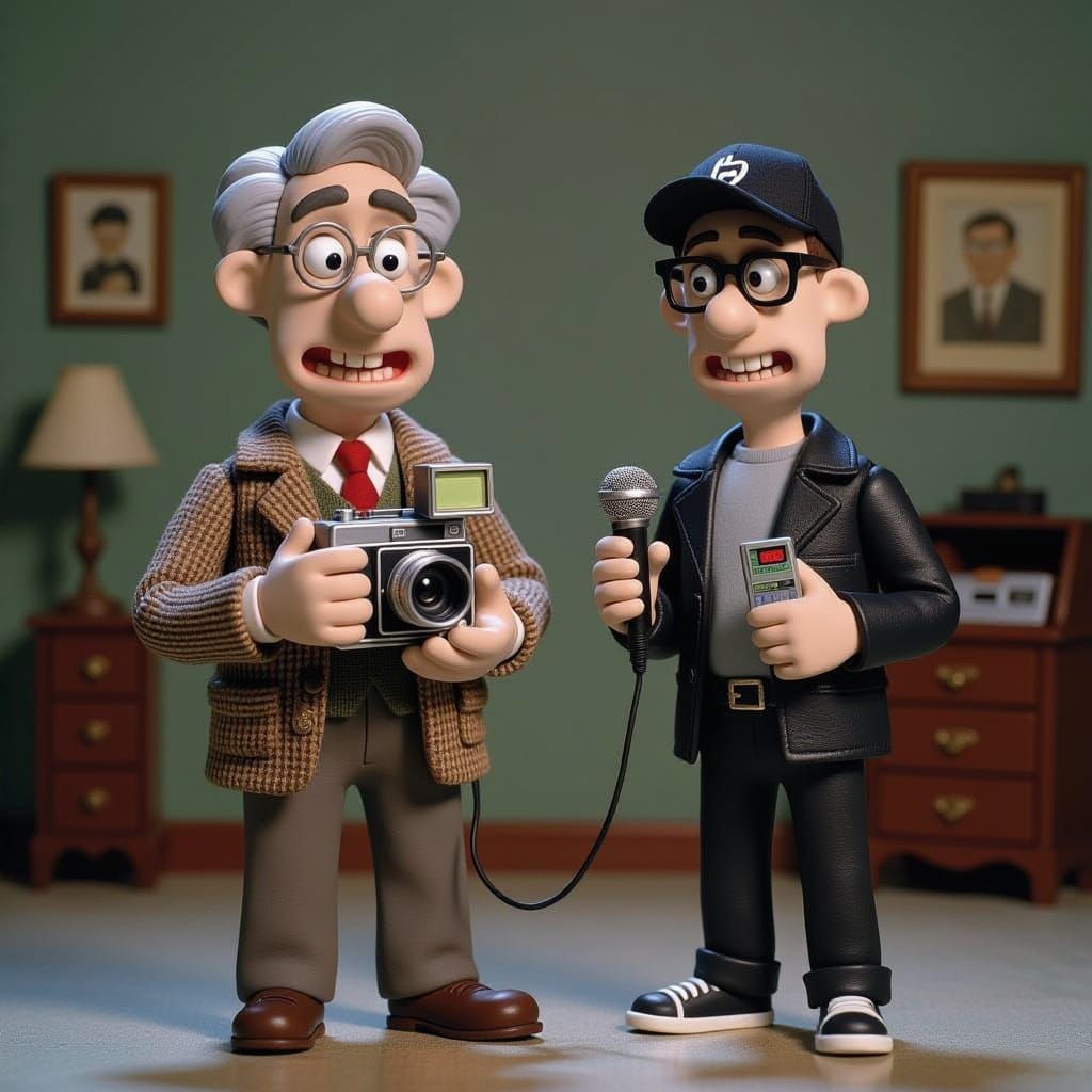 Claymation Paranormal Investigators at Haunted House