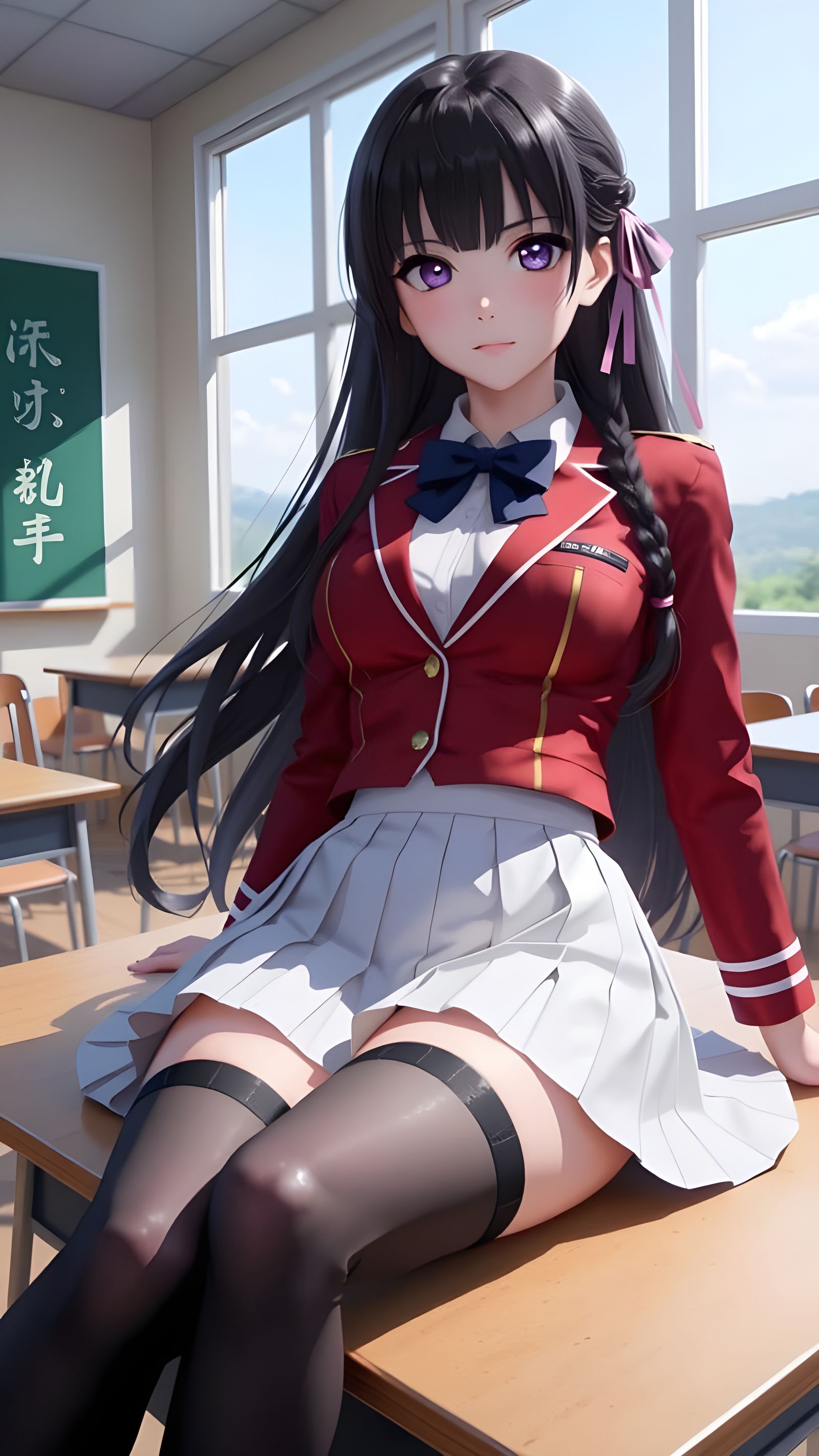 Horikita Suzune in Classroom of the Elite Anime Style