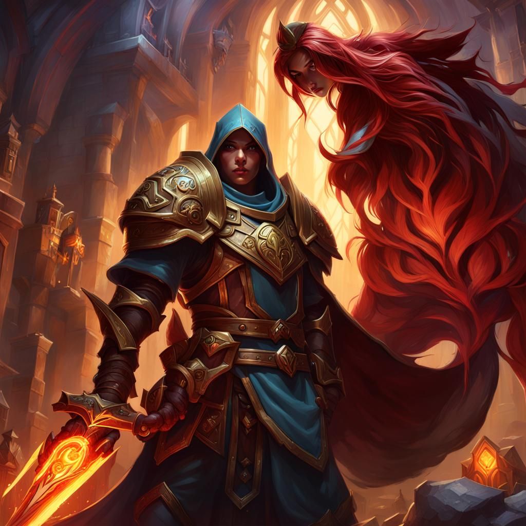 Dark Fantasy RPG Card Art in 8K Resolution