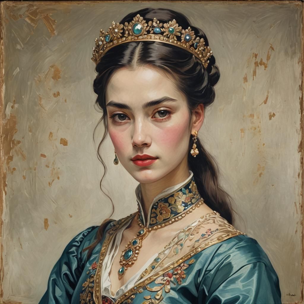 Portrait of a Haughty and Proud Beauty