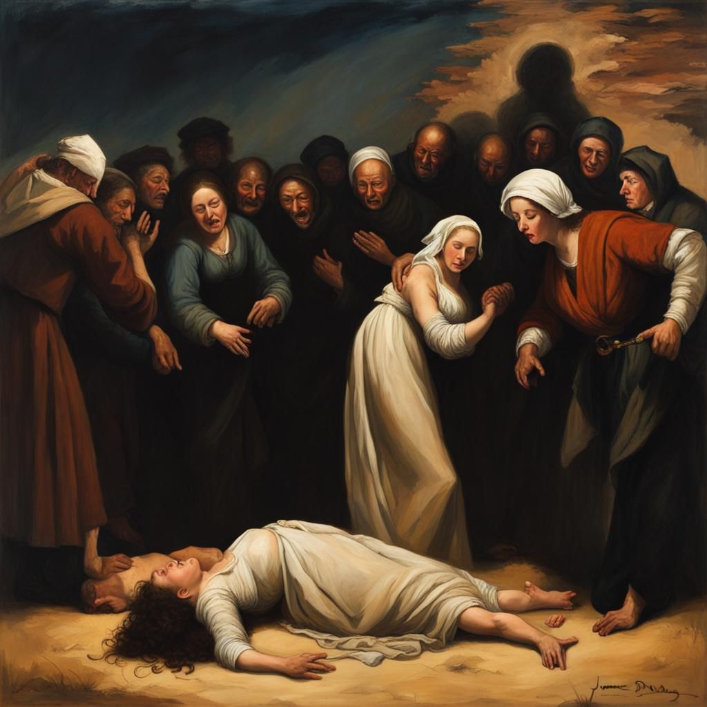 Dramatic Death Scene in Renaissance Style