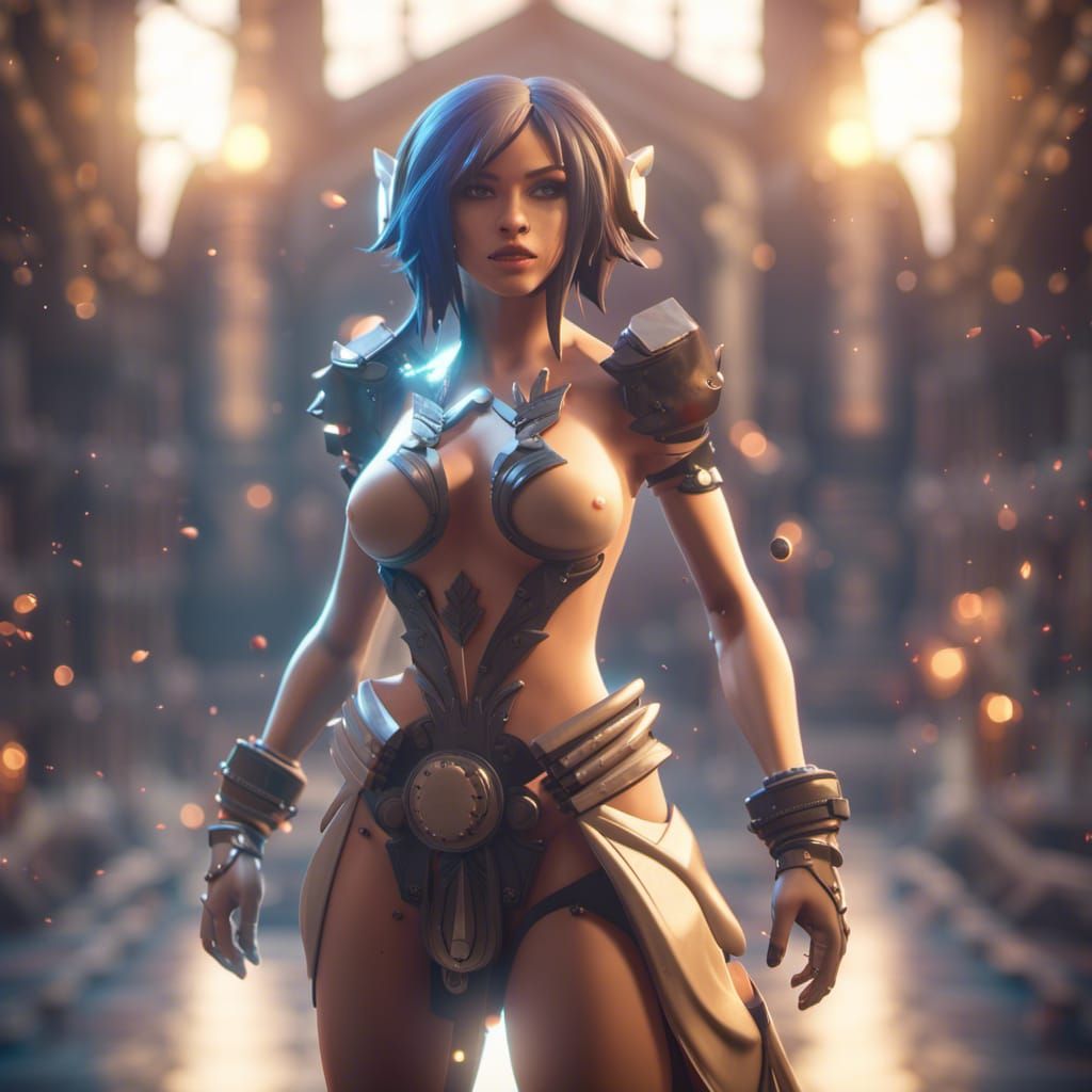 Ethereal Roblox Character in Cinematic 3D