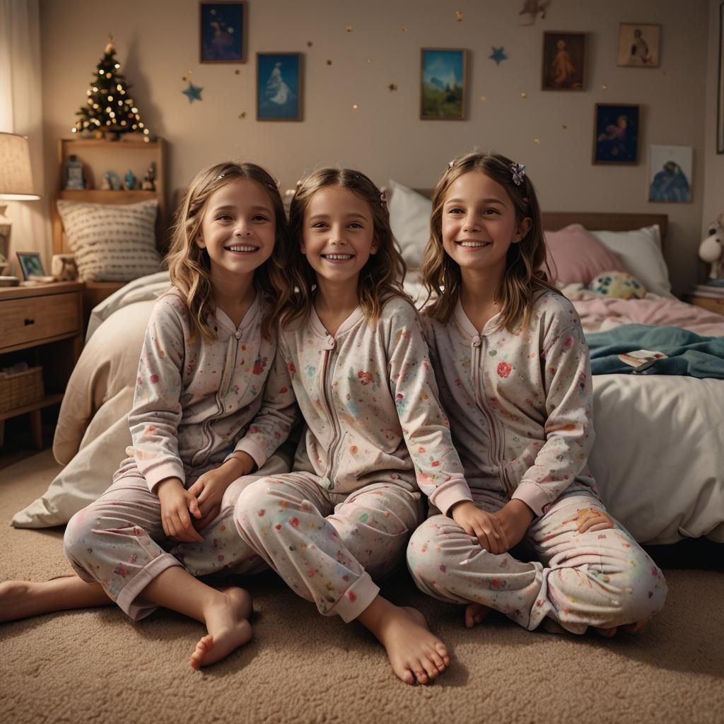 Girls' Sleepover: Fantasy Concept Art in Deep Color