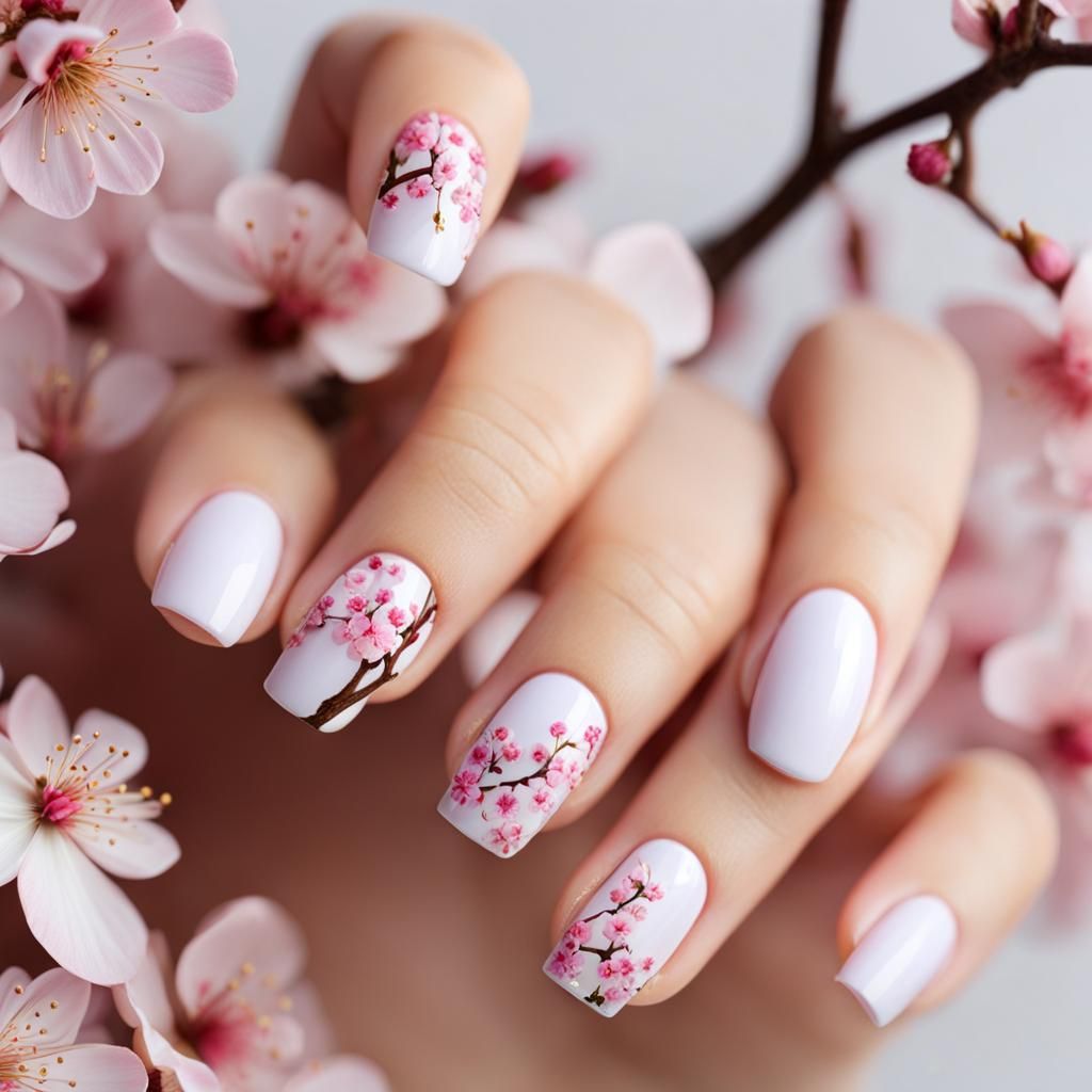 Sakura Blossom Nails: Feminine Beauty in Bloom