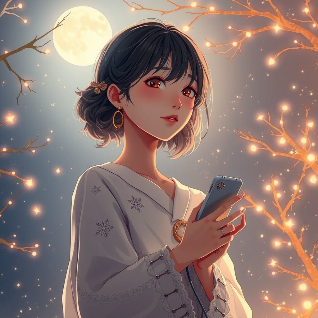 Moonlit Serenade of Longing