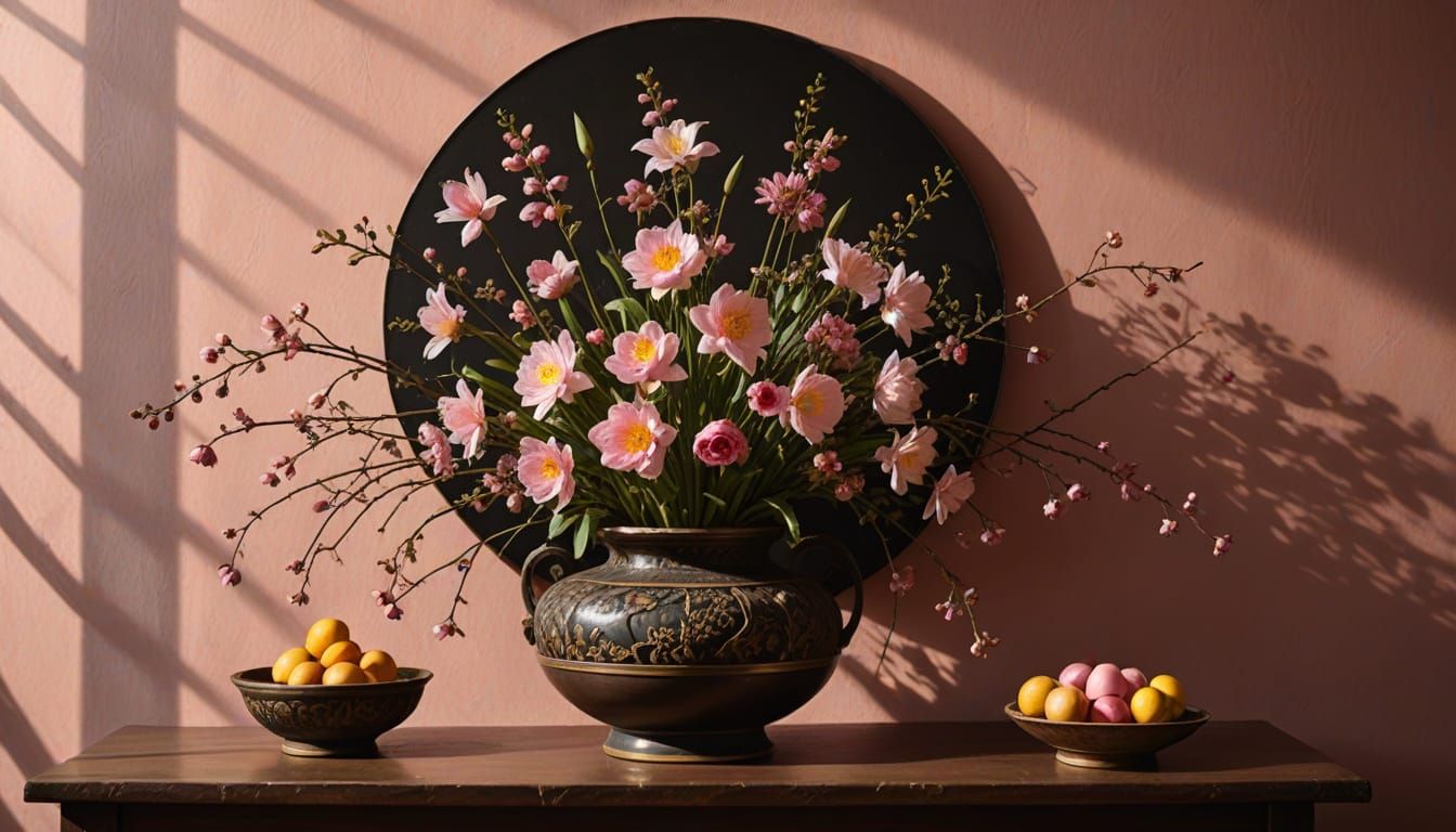 Elegant Easter Still Life in Classical Style