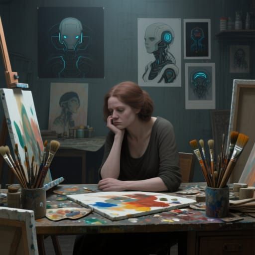 Dilemmas of AI art for real living artists and human creativ...