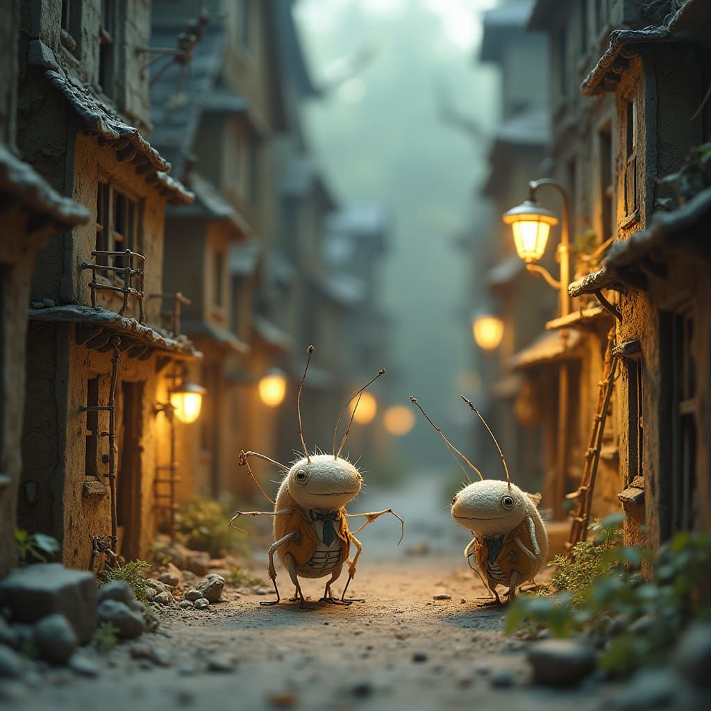 Dust Mite Metropolis: A Ghibli-esque Miniature World
