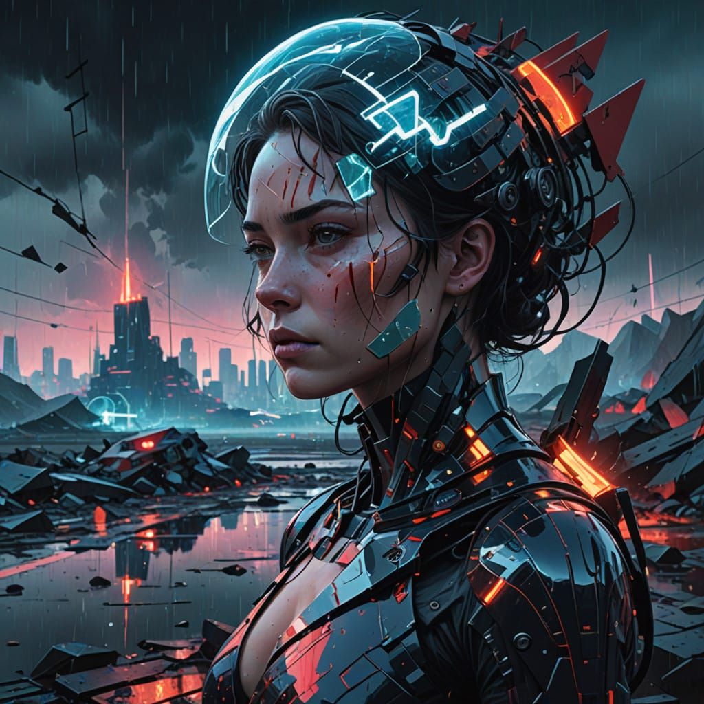 Distorted Radiance in a Turbulent Storm