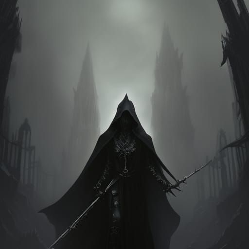 High Gothic Black Magic Nazgul in Darkness