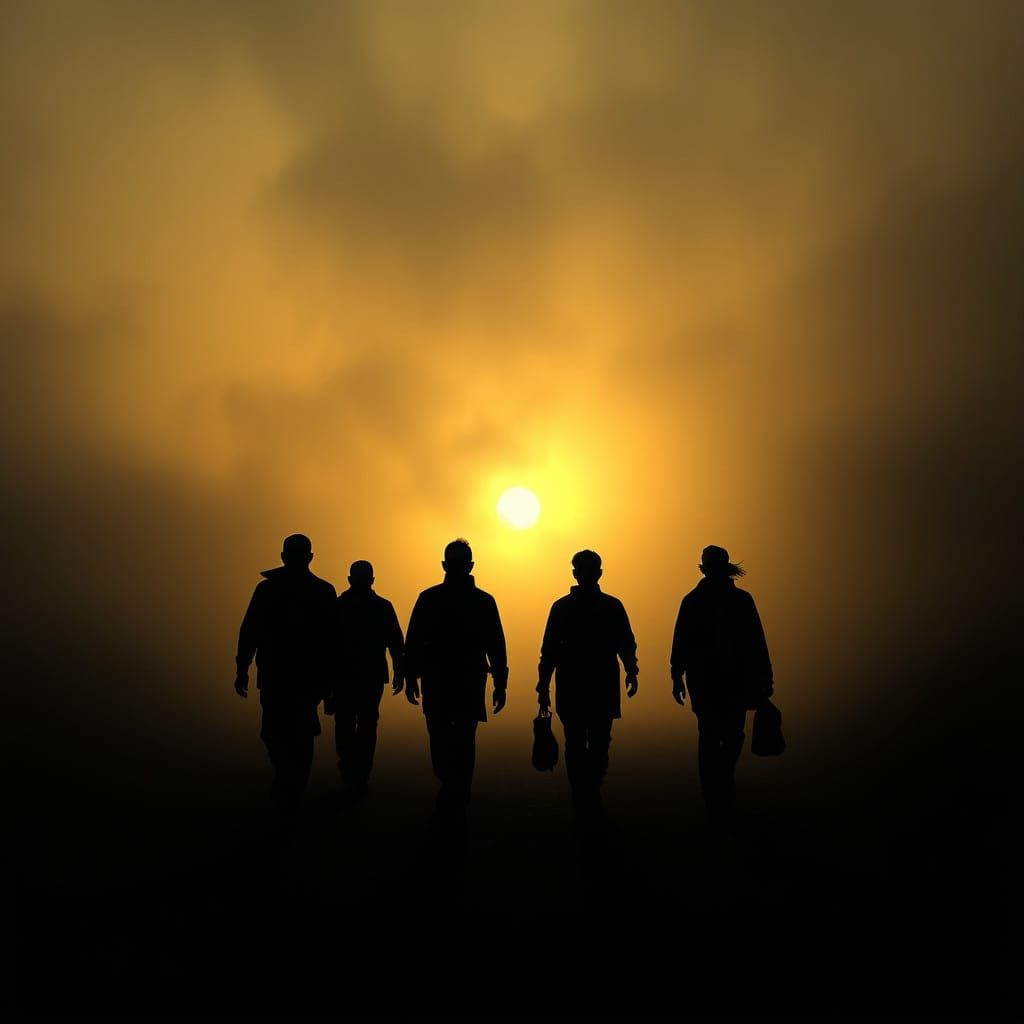 Ethereal Figures Emerge from Shadows