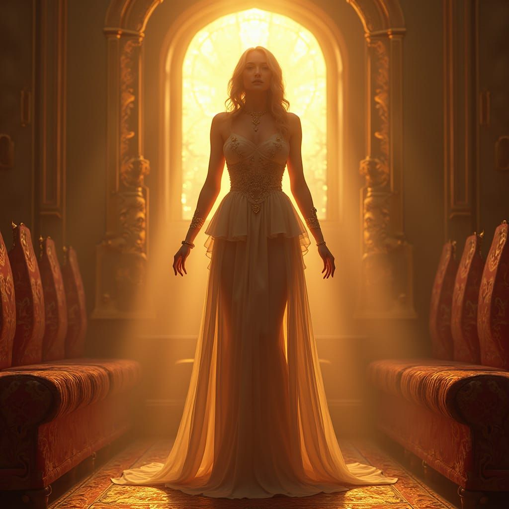 Legendary Madonna in a Lavish, Baroque-Inspired Throne Room