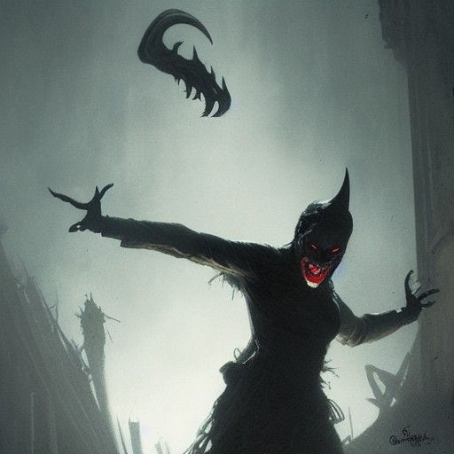 Sinister Devil's Dance in Pale Moonlight