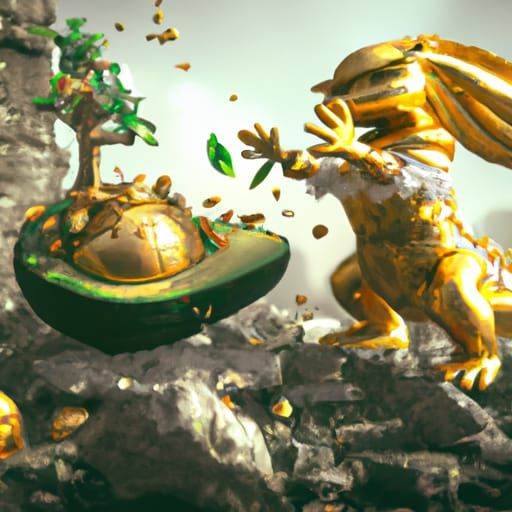 Golden Yoshi Statue Destroyed by Avocados