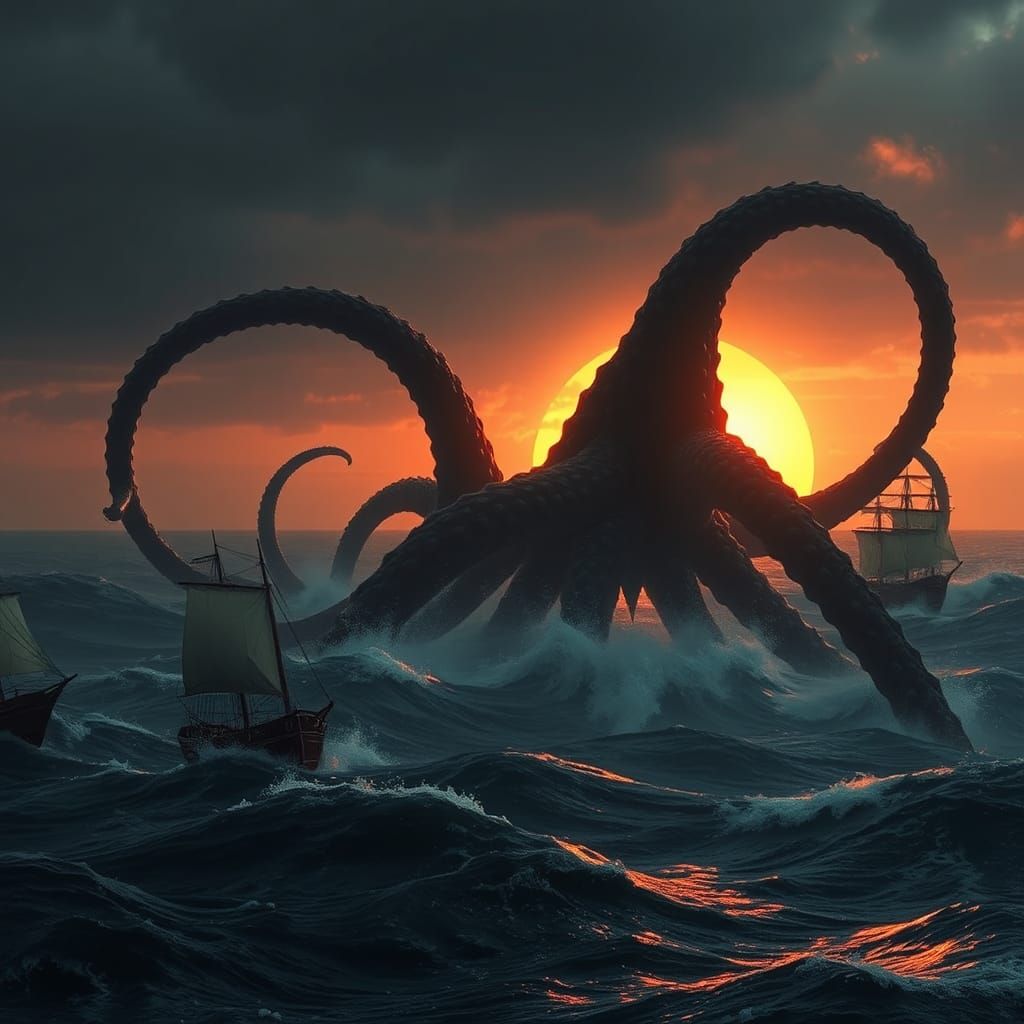 Kraken Rising: A Dark Fantasy Sea Battle