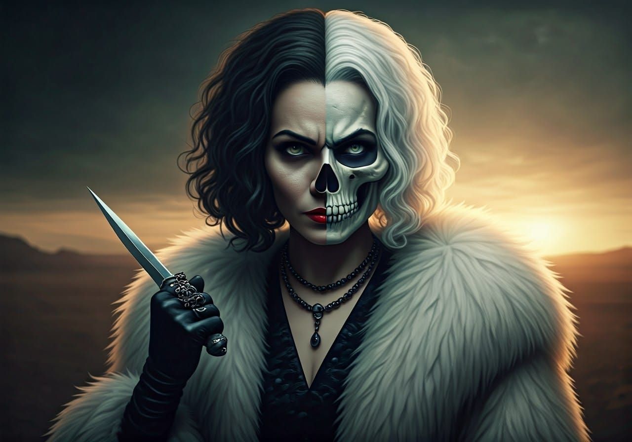 Cruella Deville: Elegance and Terror in Sicario Scene