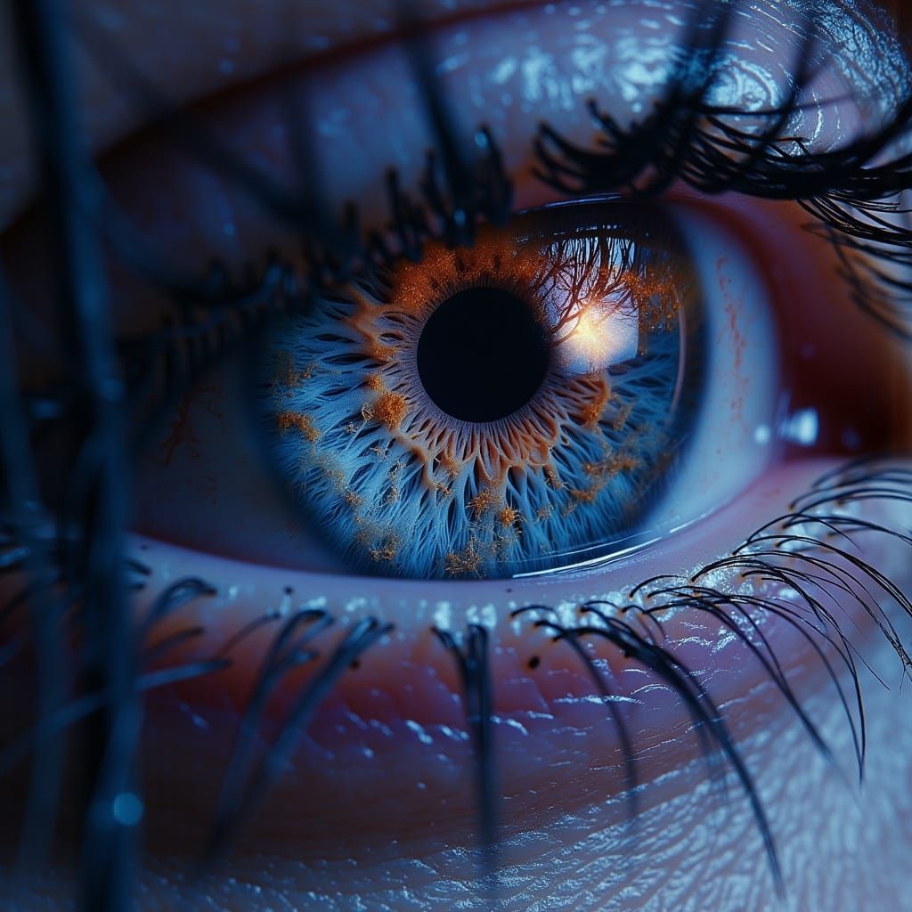 Moonlit Eye: A Fantastical Concept Art Vision