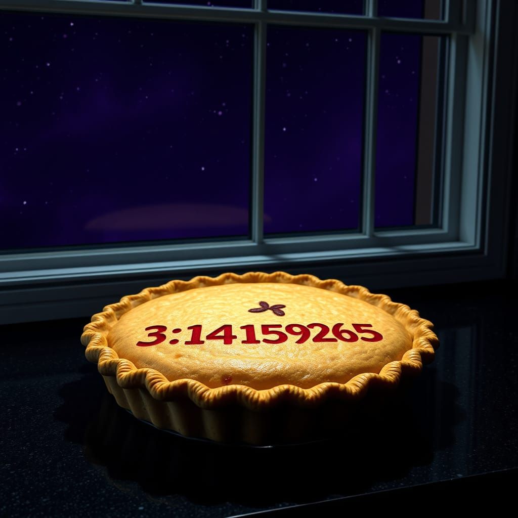 Mysterious Pie Revealed Under Dark Starry Skies in Moody Lig...