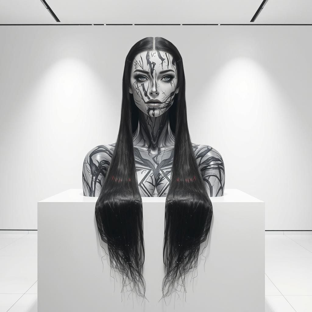 Dramatic Hyperrealistic Portrait with Colorful Lighting