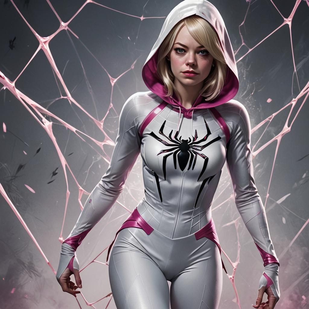 Ghost Spider in Hyperdetailed Dark Fantasy Art