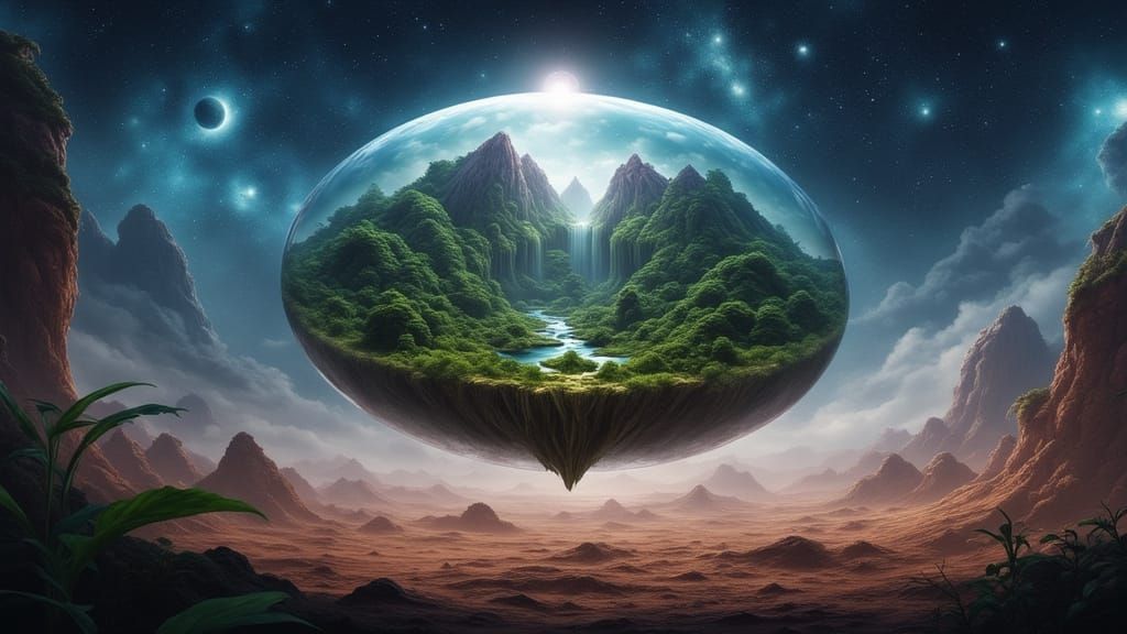 Jungle Bubble Seeds Life on Desert Planet