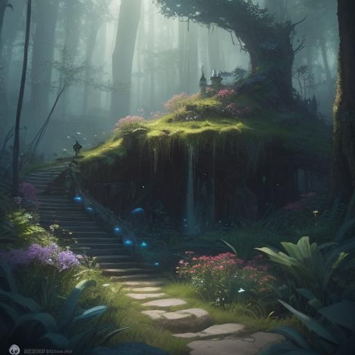 Madrigera Concept Art in Ancient Forest