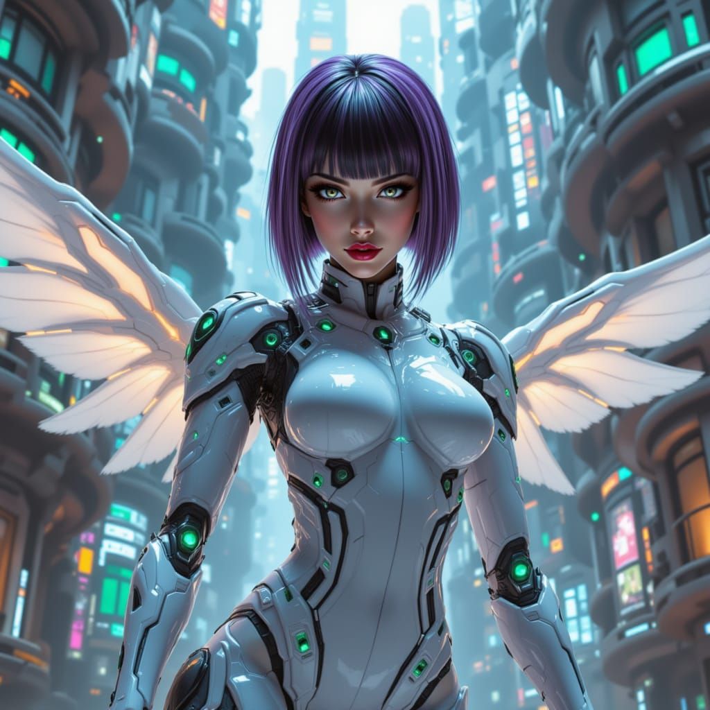 Sci-Fi Cyborg Angel