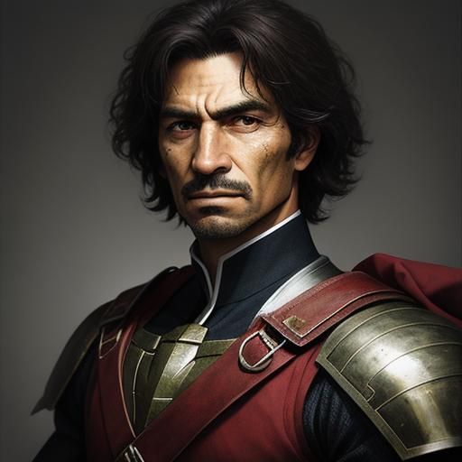 AI Generated Portrait of a Hero