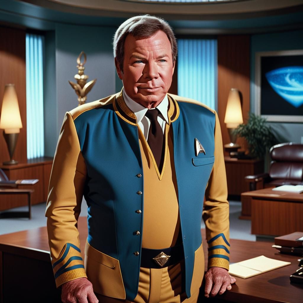 Captain Kirk as Denny Crane in Luxury Office