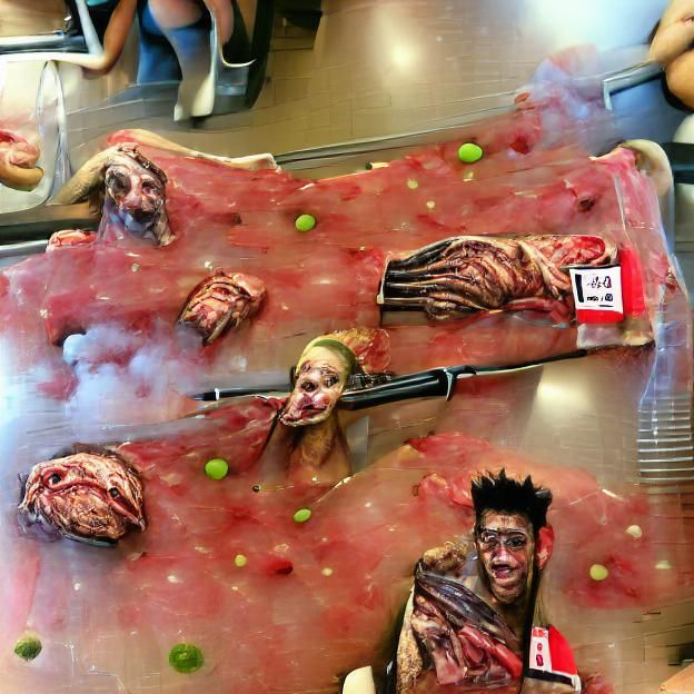 Horrifying Zombie Portrait in Hyperrealism