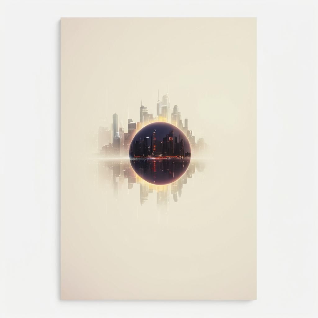 Vibrant Neon Cityscape at Night in 8K