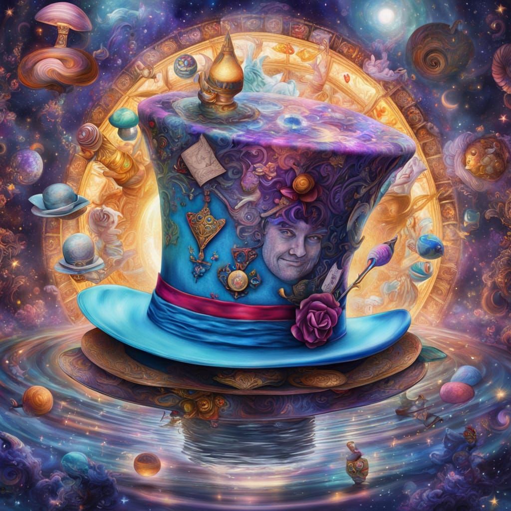 Surreal Cosmic Goddess Falls into Celestial Madness