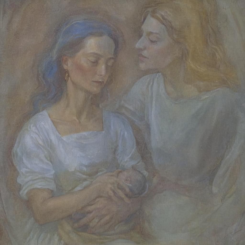 Surreal Portrait: Woman and the Child Within