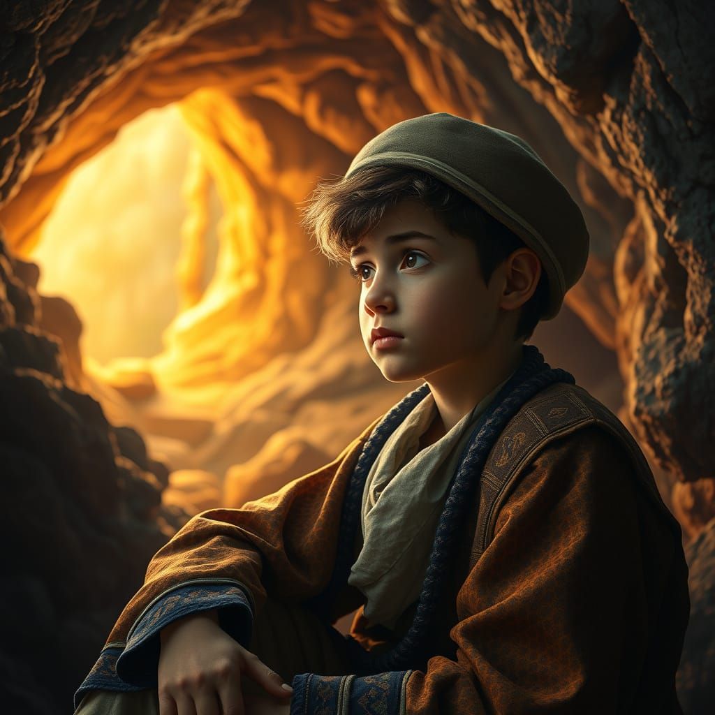 Youthful Hasidic Boy Seeks Redemption in Ancient Cave