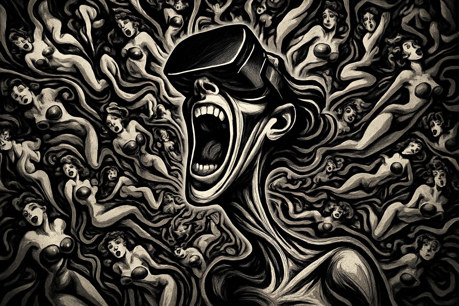 Warped Reality: VR Addict in Mesmerizing Kaleidoscope