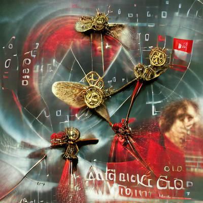 Clockwork Angels Soaring in Steampunk Sky