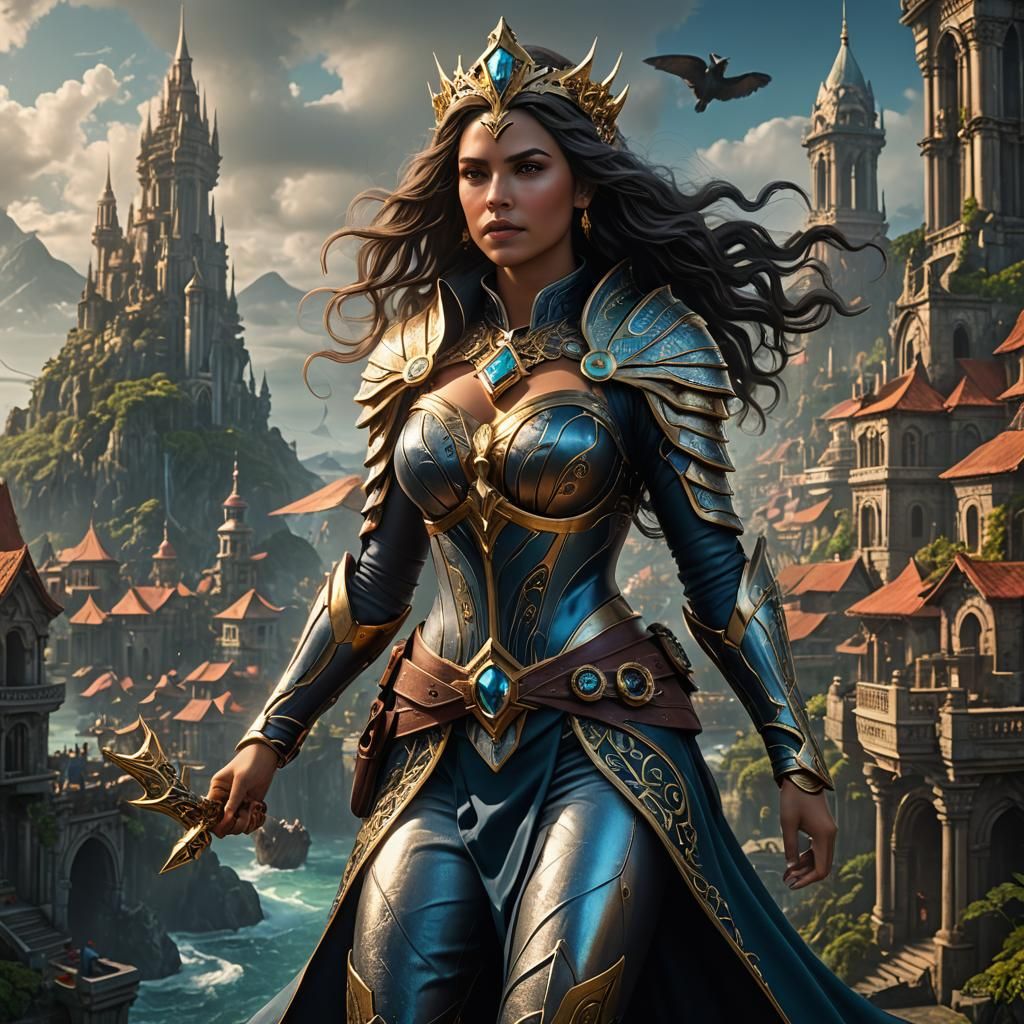 Financial Freedom Mermaid in Detailed Digital Art