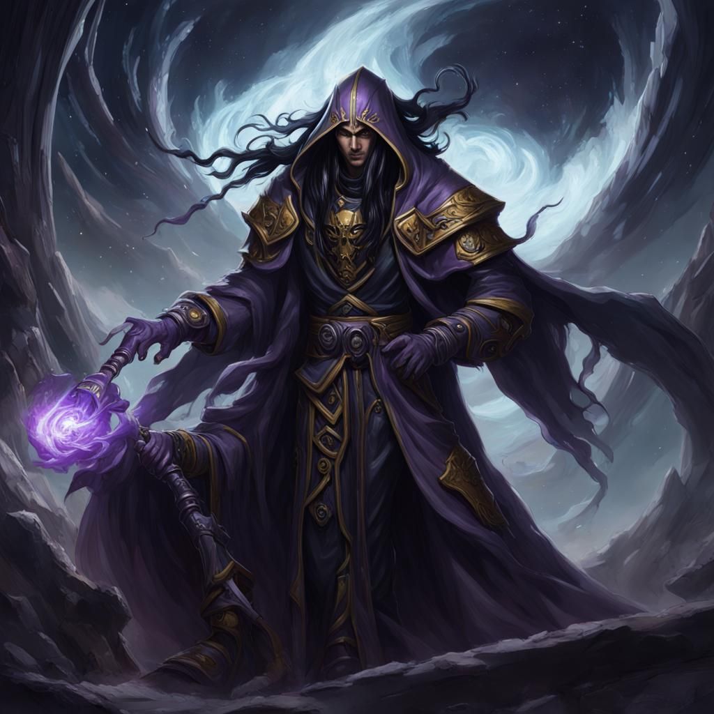 Warhammer 40k Psyker Profile in Dark Fantasy Style