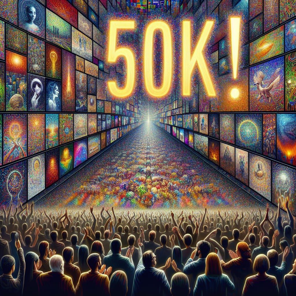 Digital Art Evolution Celebration: 50K Followers!