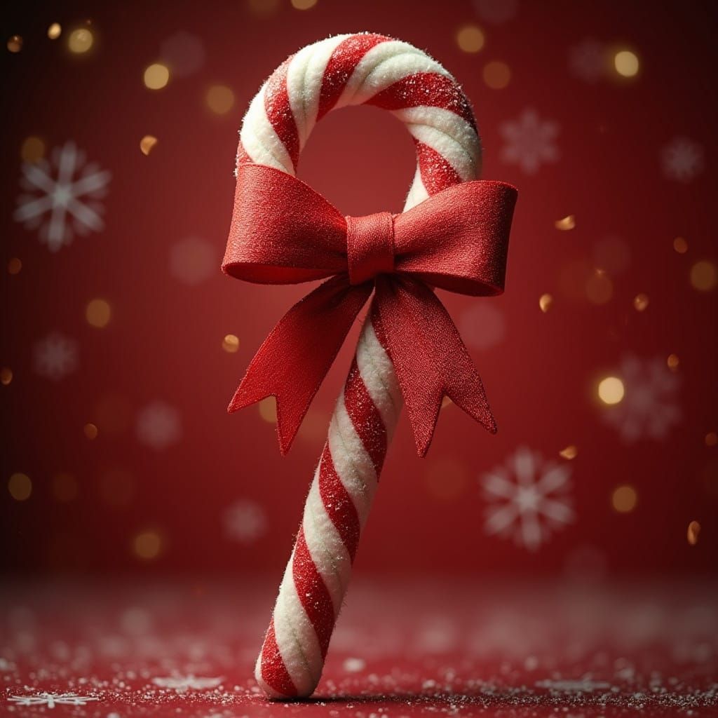 Winter Wonderland Candy Cane Scene