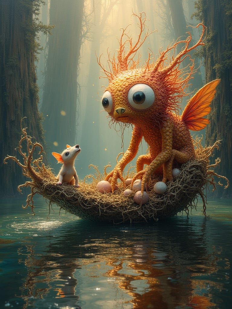 We're Not in a Gondola - 3D Sculptural Collage