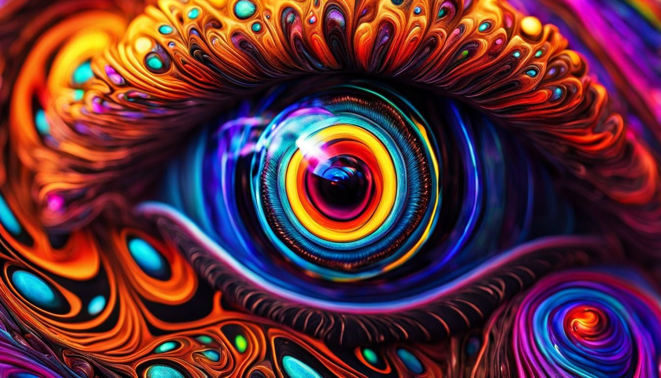 Surreal Macro Photograph of a Magic Eye