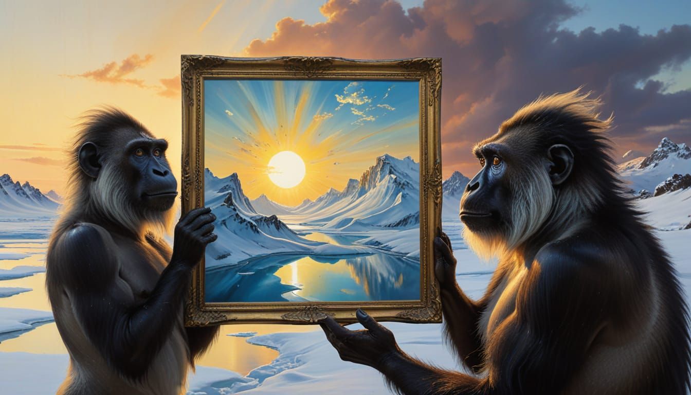 Ethereal Winged Creature in Surrealist Style